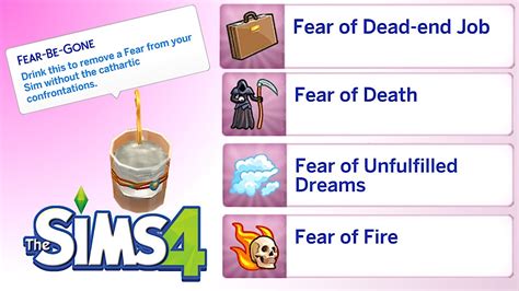 removetrait TraitsName and youre good to go. . Sims 4 remove fear of unfulfilled dreams